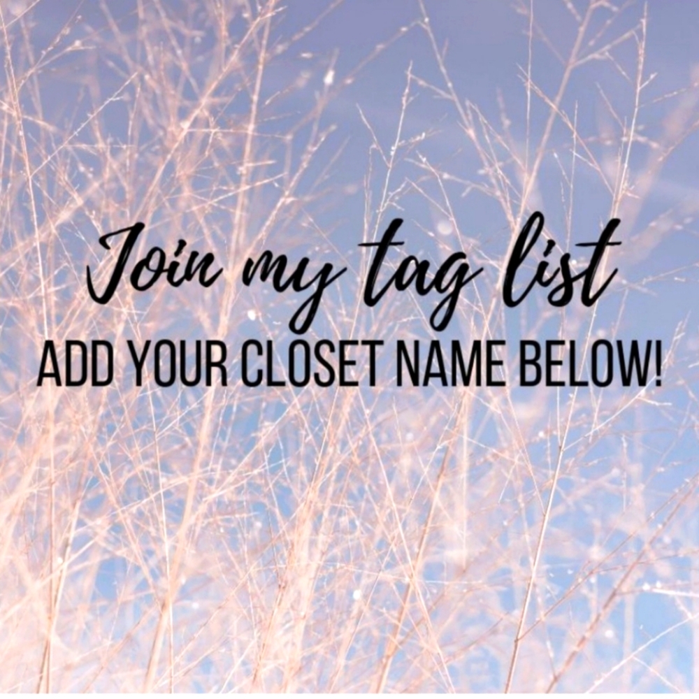 I am starting a new tag list